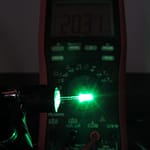 Dioda led 3mm zielona szmaragd przeźroczysta 20000 mcd