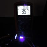 Dioda led 3mm UV 390-400nm 500mcd 3.4V 60st