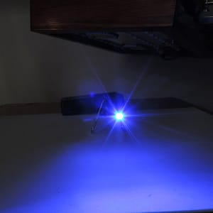 Dioda LED niebieska SMD 1206 - przód