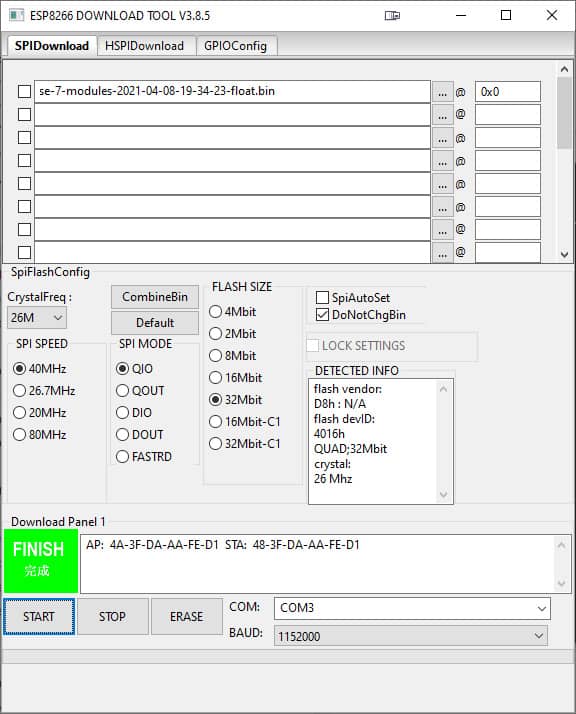 Nodemcu esp8266 CH340 - firmware