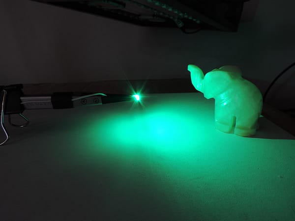 Dioda LED zielona SMD 1206 - jasność